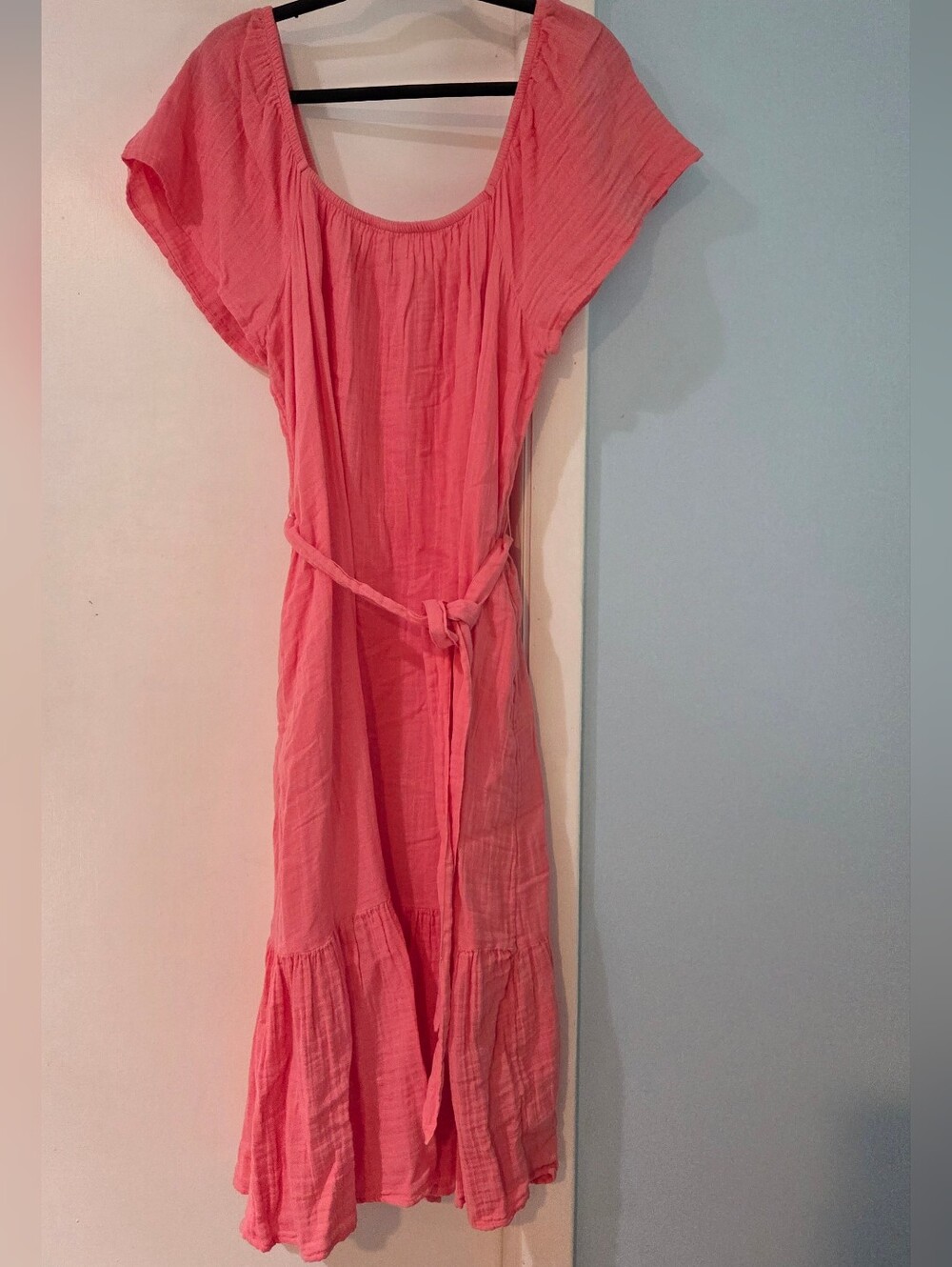 Women's Time And Tru Pink Dress, Size L